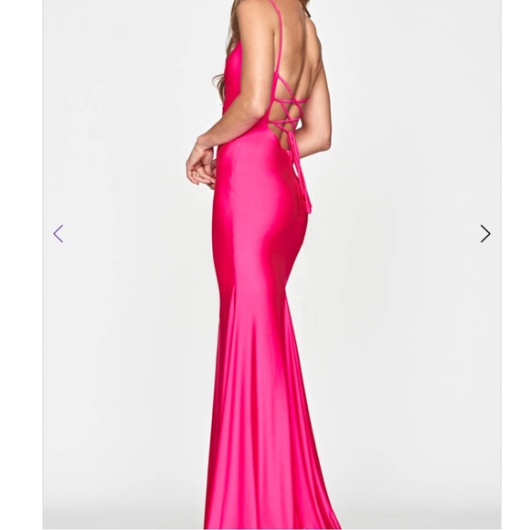Faviana - style s10644 - Size 2 - Hot Pink - Picture 2 of 2